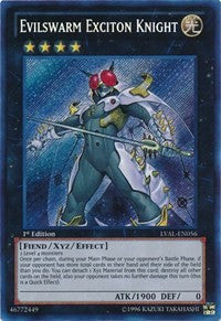 Evilswarm Exciton Knight [LVAL-EN056] Secret Rare | Exor Games Summserside