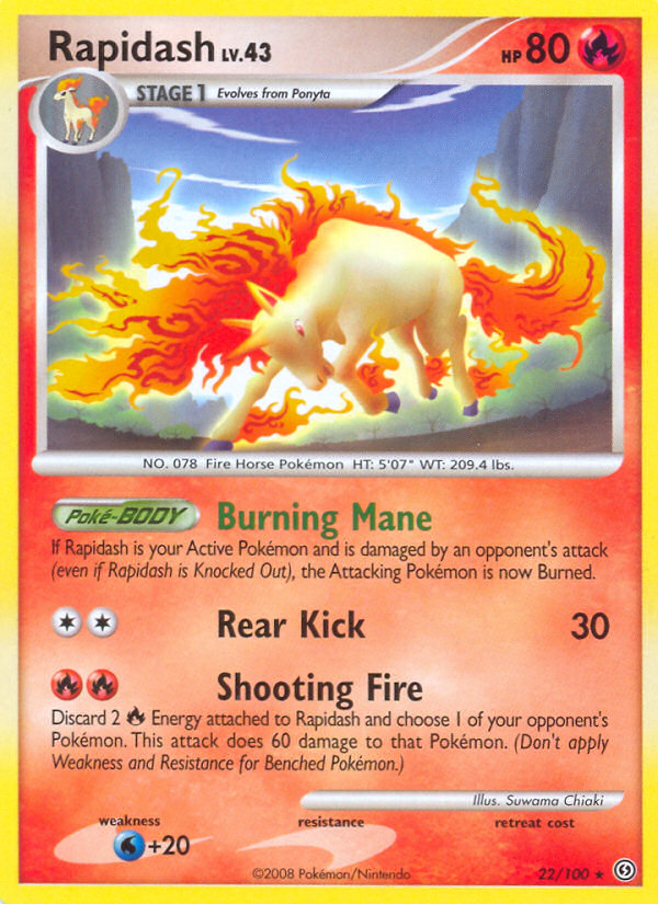 Rapidash (22/100) [Diamond & Pearl: Stormfront] | Exor Games Summserside