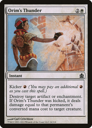 Orim's Thunder [Commander 2011] | Exor Games Summserside