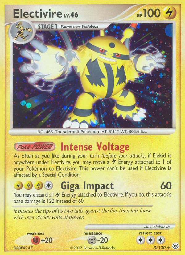 Electivire (3/130) [Diamond & Pearl: Base Set] | Exor Games Summserside