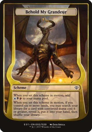 Behold My Grandeur (Archenemy: Nicol Bolas) [Archenemy: Nicol Bolas Schemes] | Exor Games Summserside