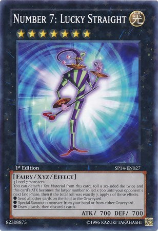 Number 7: Lucky Straight [SP14-EN027] Starfoil Rare | Exor Games Summserside