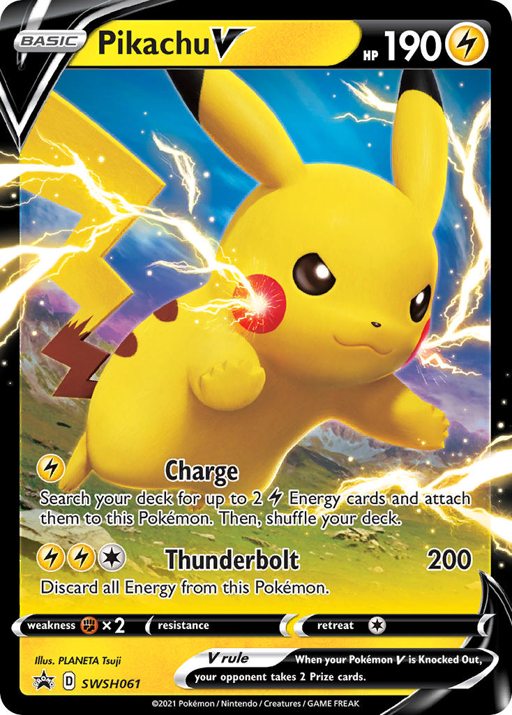 Pikachu V (SWSH061) (Jumbo Card) [Sword & Shield: Black Star Promos] | Exor Games Summserside