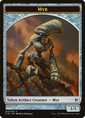 Myr // Bird (White) Double-sided Token [Commander 2016 Tokens] | Exor Games Summserside