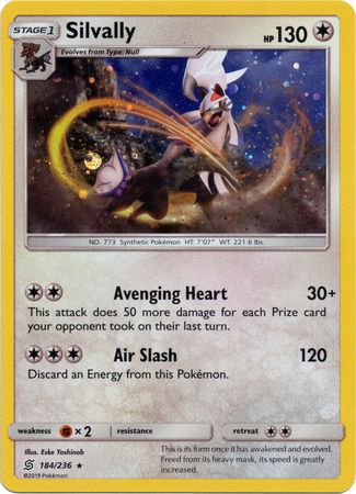Silvally (184/236) (Cosmos Holo) [Sun & Moon: Unified Minds] | Exor Games Summserside