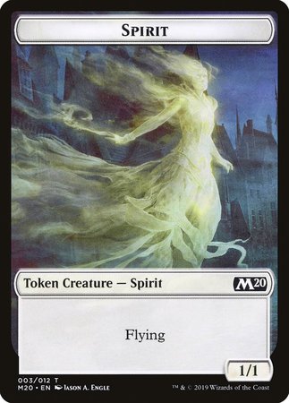 Spirit Token [Core Set 2020 Tokens] | Exor Games Summserside