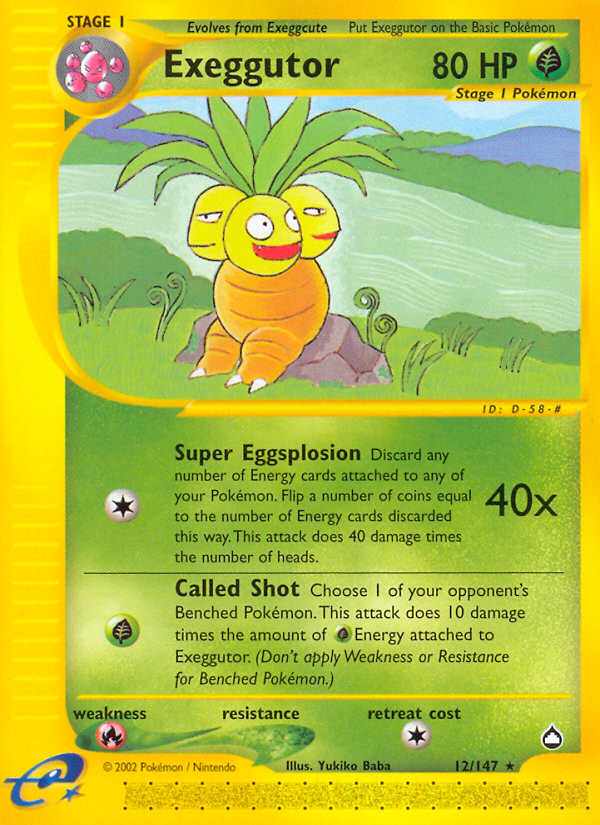 Exeggutor (12/147) [Aquapolis] | Exor Games Summserside