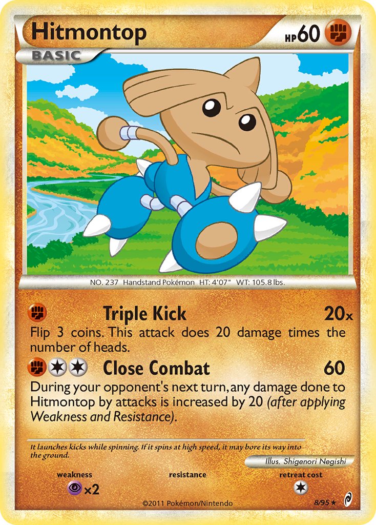 Hitmontop (8/95) (Theme Deck Exclusive) [HeartGold & SoulSilver: Call of Legends] | Exor Games Summserside