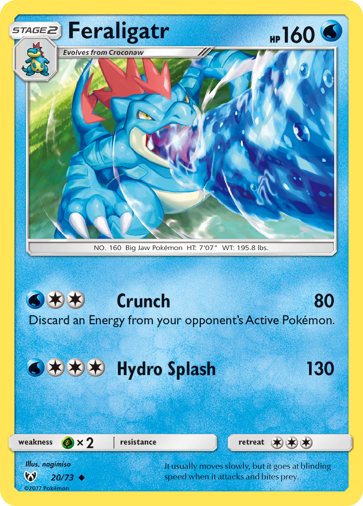 Feraligatr (20/73) [Sun & Moon: Shining Legends] | Exor Games Summserside