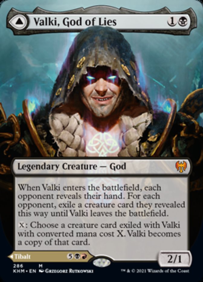 Valki, God of Lies // Tibalt, Cosmic Impostor (Borderless) [Kaldheim] | Exor Games Summserside