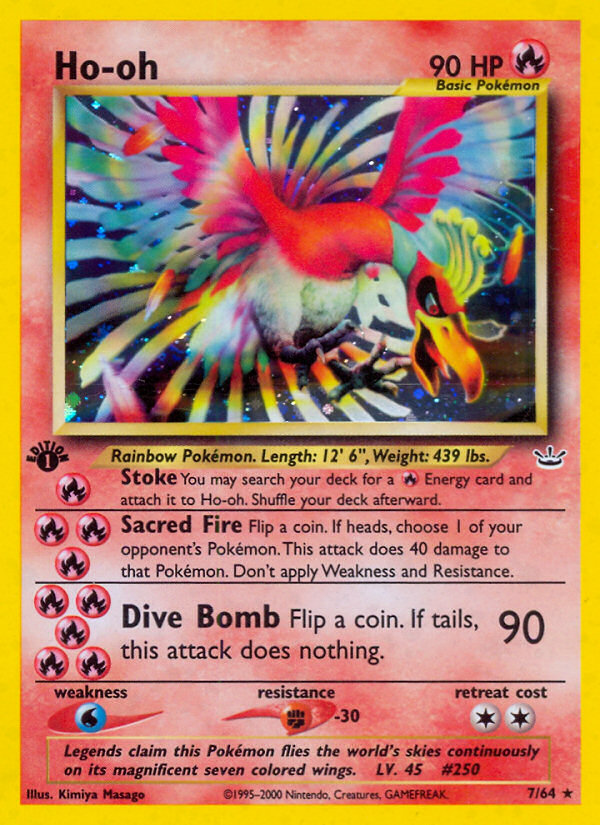 Ho-oh (7/64) [Neo Revelation 1st Edition] | Exor Games Summserside