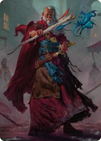 Elminster Art Card (64) [Commander Legends: Battle for Baldur's Gate Art Series] | Exor Games Summserside