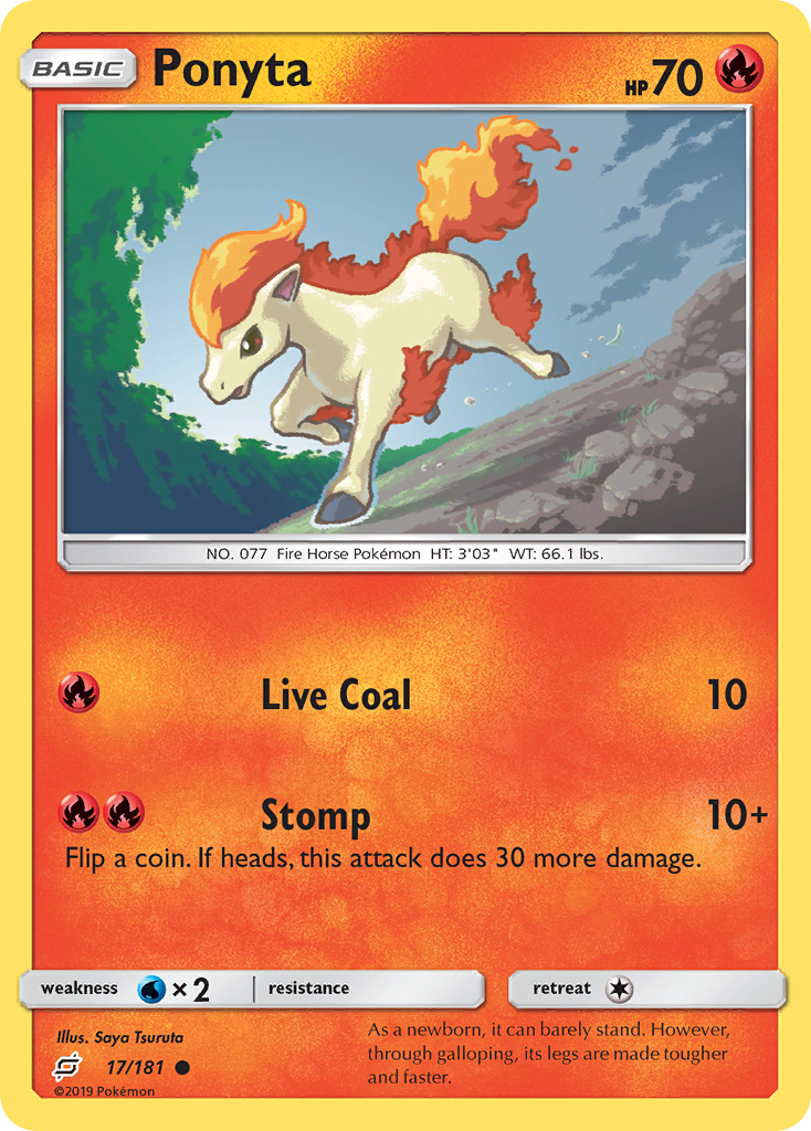 Ponyta (17/181) [Sun & Moon: Team Up] | Exor Games Summserside