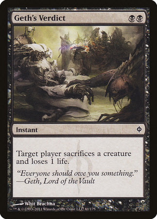 Geth's Verdict [New Phyrexia] | Exor Games Summserside