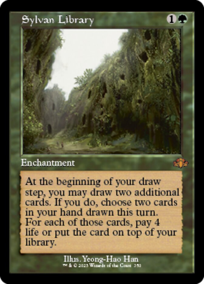 Sylvan Library (Retro) [Dominaria Remastered] | Exor Games Summserside