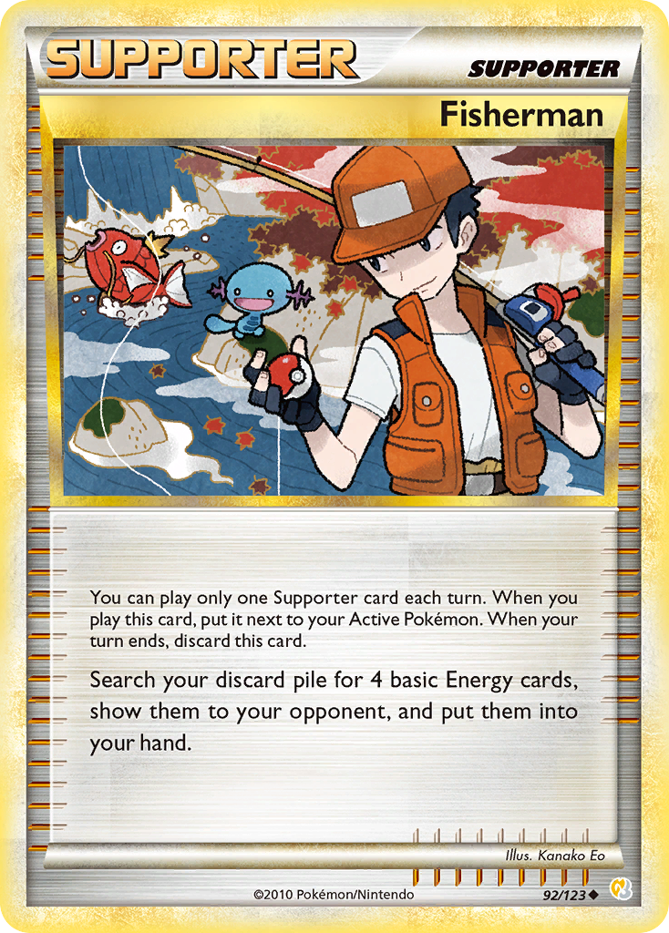 Fisherman (92/123) [HeartGold & SoulSilver: Base Set] | Exor Games Summserside