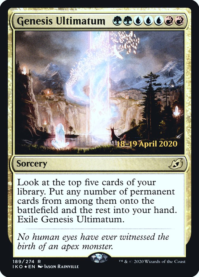 Genesis Ultimatum  [Ikoria: Lair of Behemoths Prerelease Promos] | Exor Games Summserside