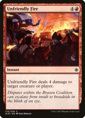 Unfriendly Fire [Ixalan] | Exor Games Summserside