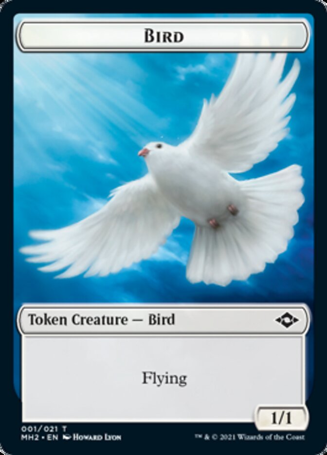 Bird Token // Treasure Token (#20) [Modern Horizons 2 Tokens]