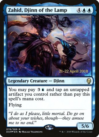 Zahid, Djinn of the Lamp [Dominaria Promos] | Exor Games Summserside