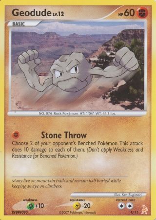 Geodude (1/11) [Diamond & Pearl: Trainer Kit - Lucario] | Exor Games Summserside