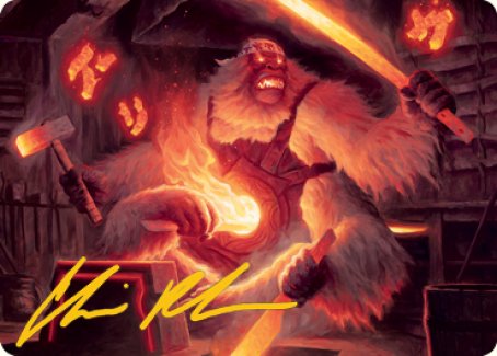 Kami of Industry Art Card (Gold-Stamped Signature) [Kamigawa: Neon Dynasty Art Series] | Exor Games Summserside