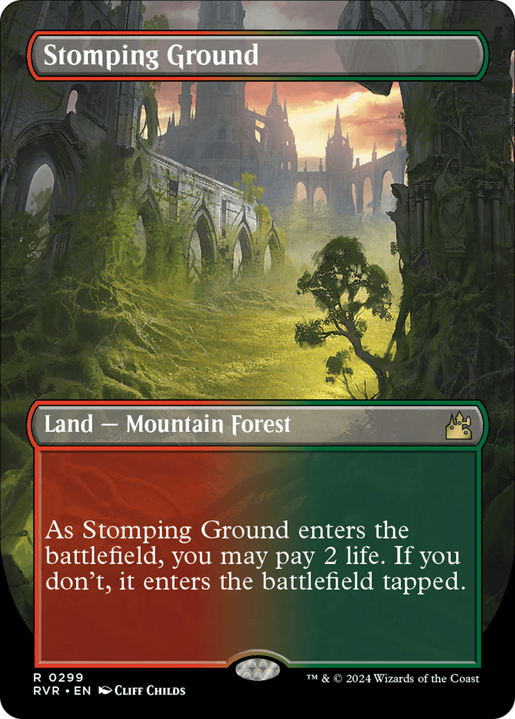 Stomping Ground (Borderless) [Ravnica Remastered] | Exor Games Summserside