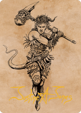 Karlach, Fury of Avernus Art Card (54) (Gold-Stamped Signature) [Commander Legends: Battle for Baldur's Gate Art Series] | Exor Games Summserside