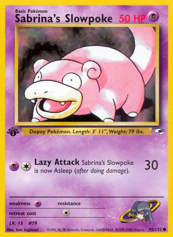 Sabrina's Slowpoke (95/132) [Gym Heroes 1st Edition] | Exor Games Summserside