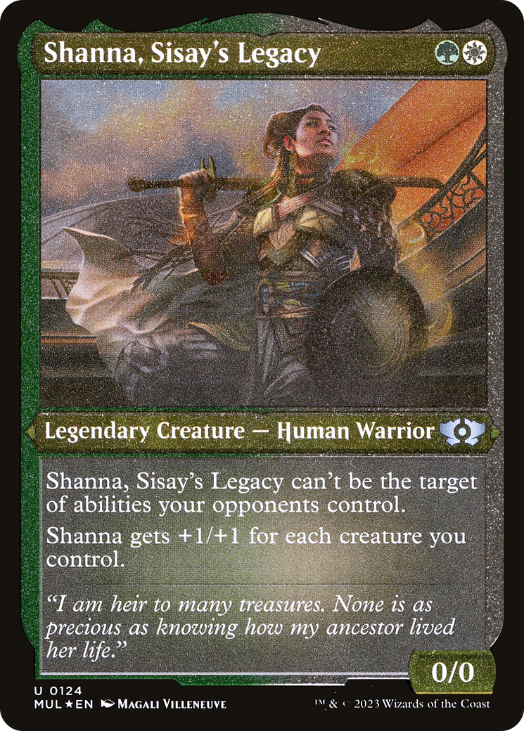 Shanna, Sisay's Legacy (Foil Etched) [Multiverse Legends] | Exor Games Summserside