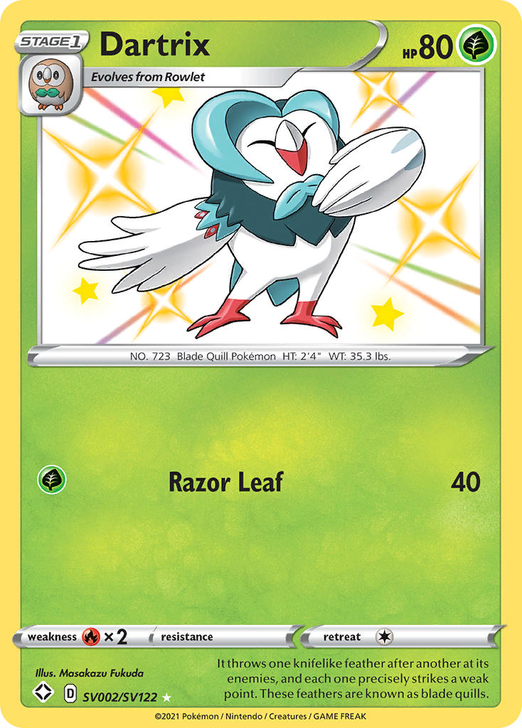 Dartrix (SV002/SV122) [Sword & Shield: Shining Fates] | Exor Games Summserside