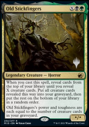 Old Stickfingers (Promo Pack) [Innistrad: Midnight Hunt Promos] | Exor Games Summserside