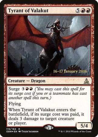 Tyrant of Valakut [Oath of the Gatewatch Promos] | Exor Games Summserside