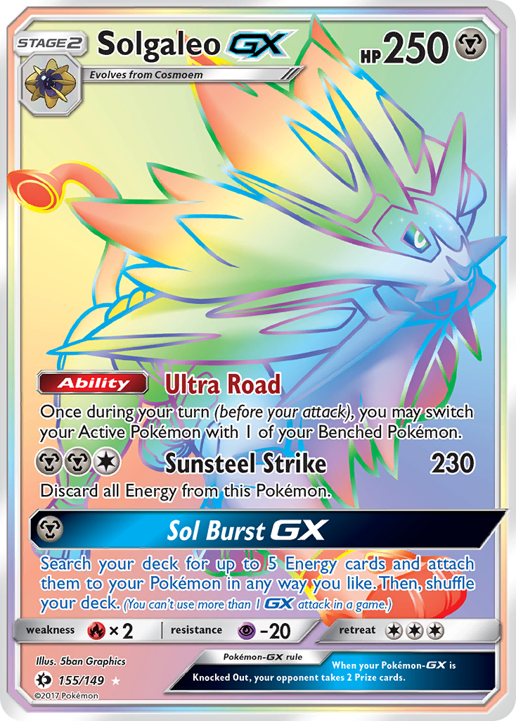 Solgaleo GX (155/149) [Sun & Moon: Base Set] | Exor Games Summserside