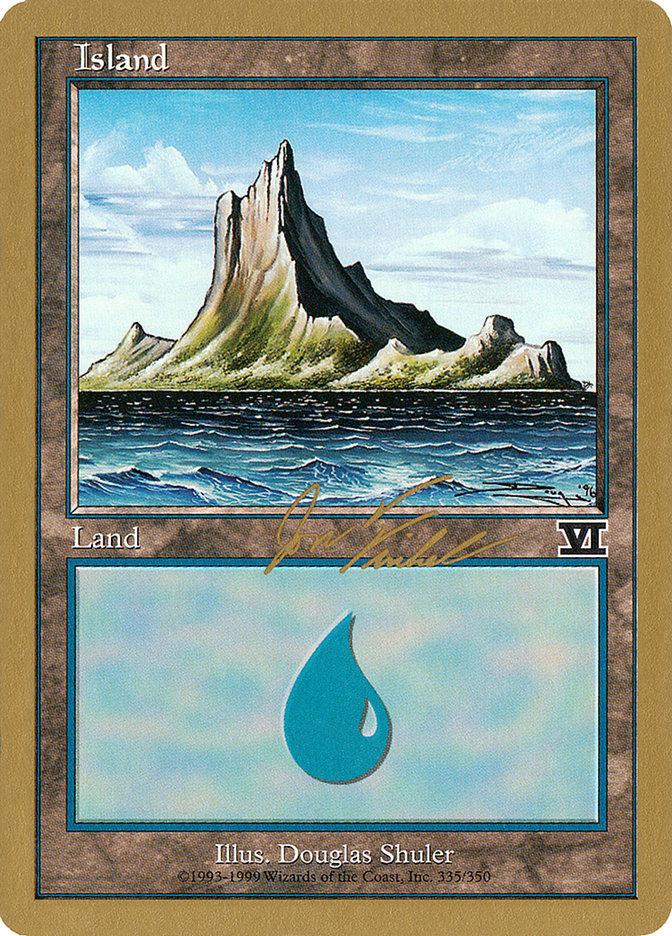 Island (jf335) (Jon Finkel) [World Championship Decks 2000] | Exor Games Summserside