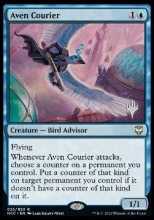 Aven Courier (Promo Pack) [Streets of New Capenna Commander Promos] | Exor Games Summserside