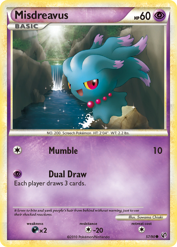 Misdreavus (57/90) [HeartGold & SoulSilver: Undaunted] | Exor Games Summserside