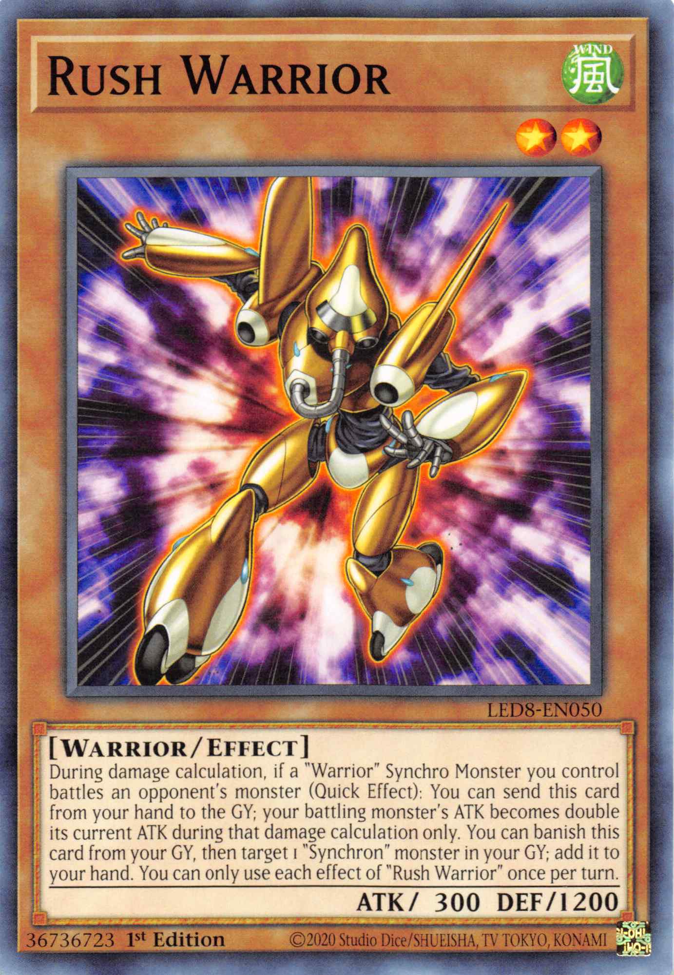 Rush Warrior [LED8-EN050] Common | Exor Games Summserside