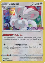 Cinccino (SWSH009) (Staff Prerelease Promo) [Sword & Shield: Black Star Promos] | Exor Games Summserside