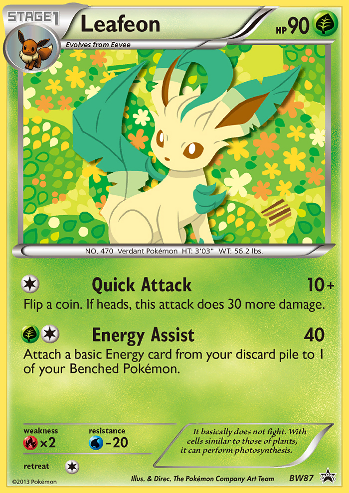 Leafeon (BW87) [Black & White: Black Star Promos] | Exor Games Summserside