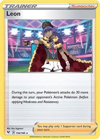 Leon (154/185) (Theme Deck Exclusive) [Sword & Shield: Vivid Voltage] | Exor Games Summserside