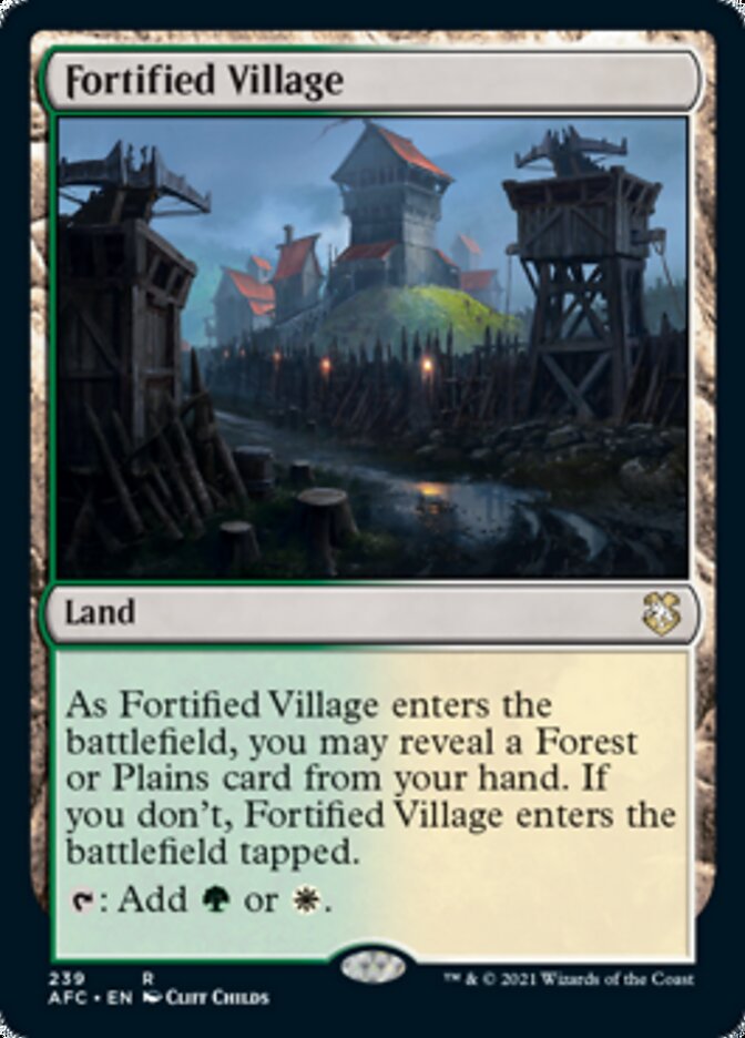 Fortified Village [Dungeons & Dragons: Adventures in the Forgotten Realms Commander] | Exor Games Summserside