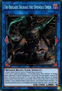 Tri-Brigade Shuraig the Ominous Omen [PHRA-EN048] Secret Rare | Exor Games Summserside