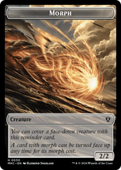 Snake // Morph Double-Sided Token [Murders at Karlov Manor Commander Tokens] | Exor Games Summserside