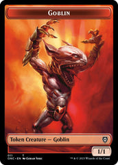 Rebel // Goblin Double-Sided Token [Phyrexia: All Will Be One Commander Tokens] | Exor Games Summserside