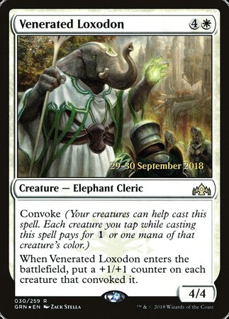 Venerated Loxodon [Guilds of Ravnica Promos] | Exor Games Summserside