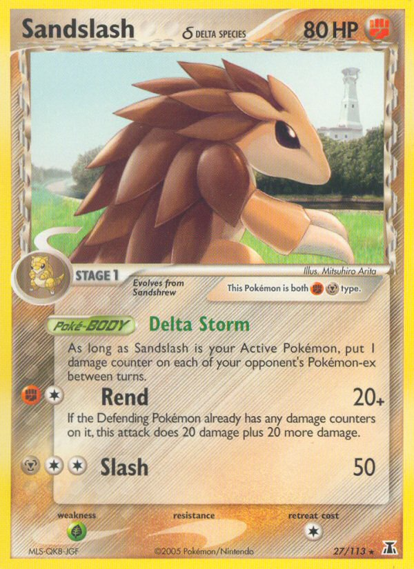 Sandslash (27/113) (Delta Species) [EX: Delta Species] | Exor Games Summserside