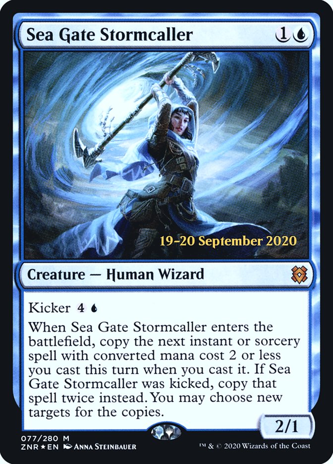 Sea Gate Stormcaller  [Zendikar Rising Prerelease Promos] | Exor Games Summserside