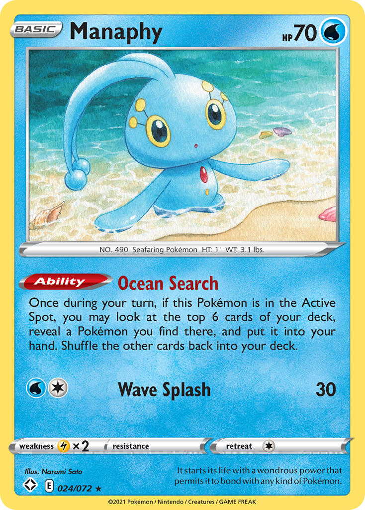 Manaphy (024/072) [Sword & Shield: Shining Fates] | Exor Games Summserside