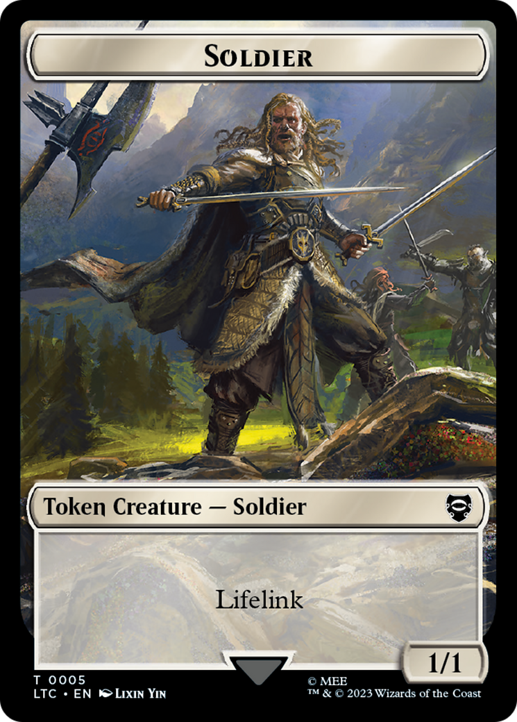 Soldier // Food Token [The Lord of the Rings: Tales of Middle-Earth Commander Tokens] | Exor Games Summserside